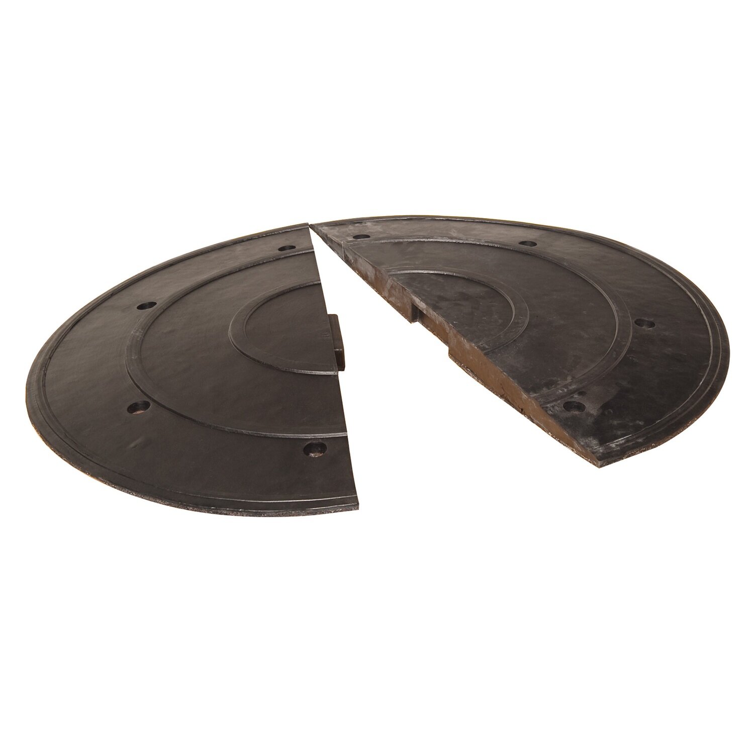 Safety Rider verkeersdrempel, met pen, zwart, 900x450x50mm