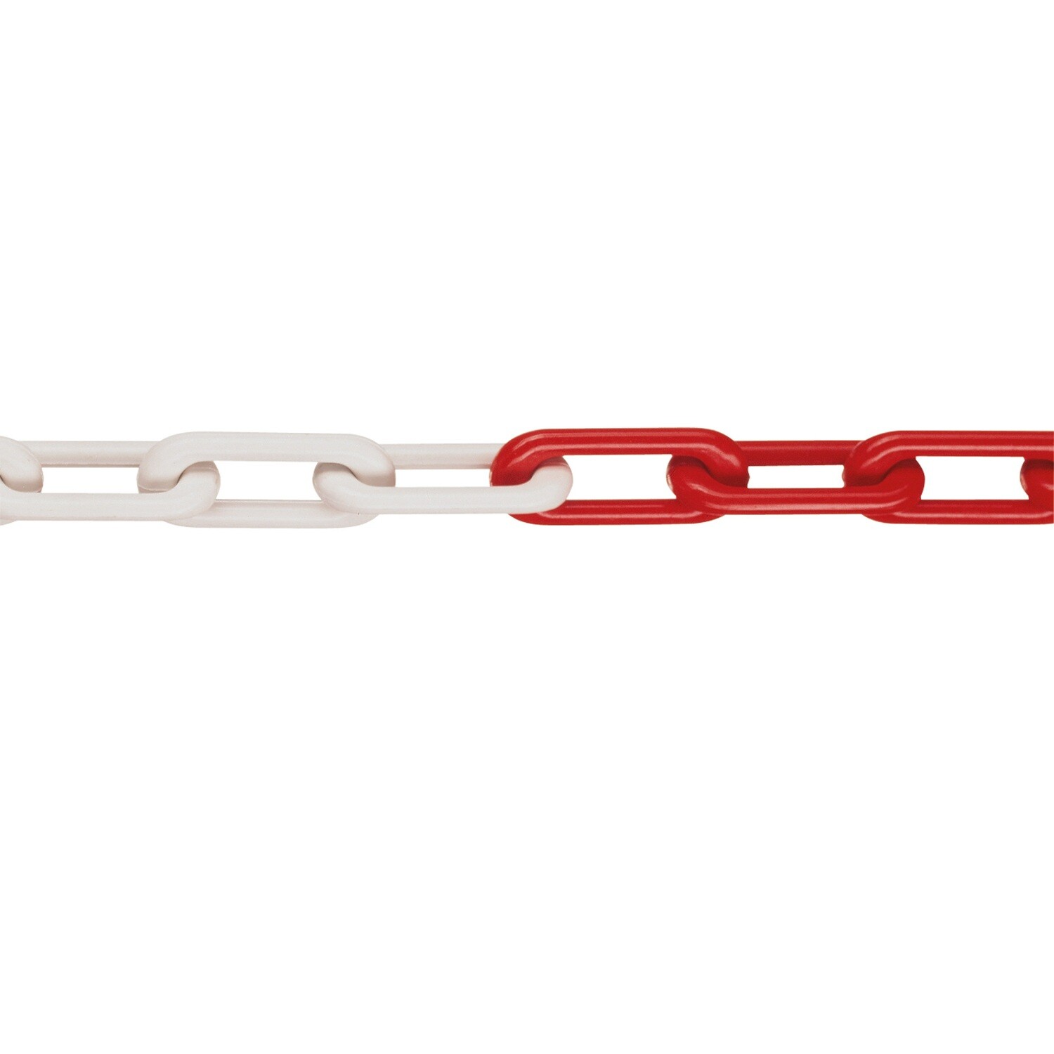 MNK klasse 6 afzetkettingen nylon 1 bundel 25m, rood/wit