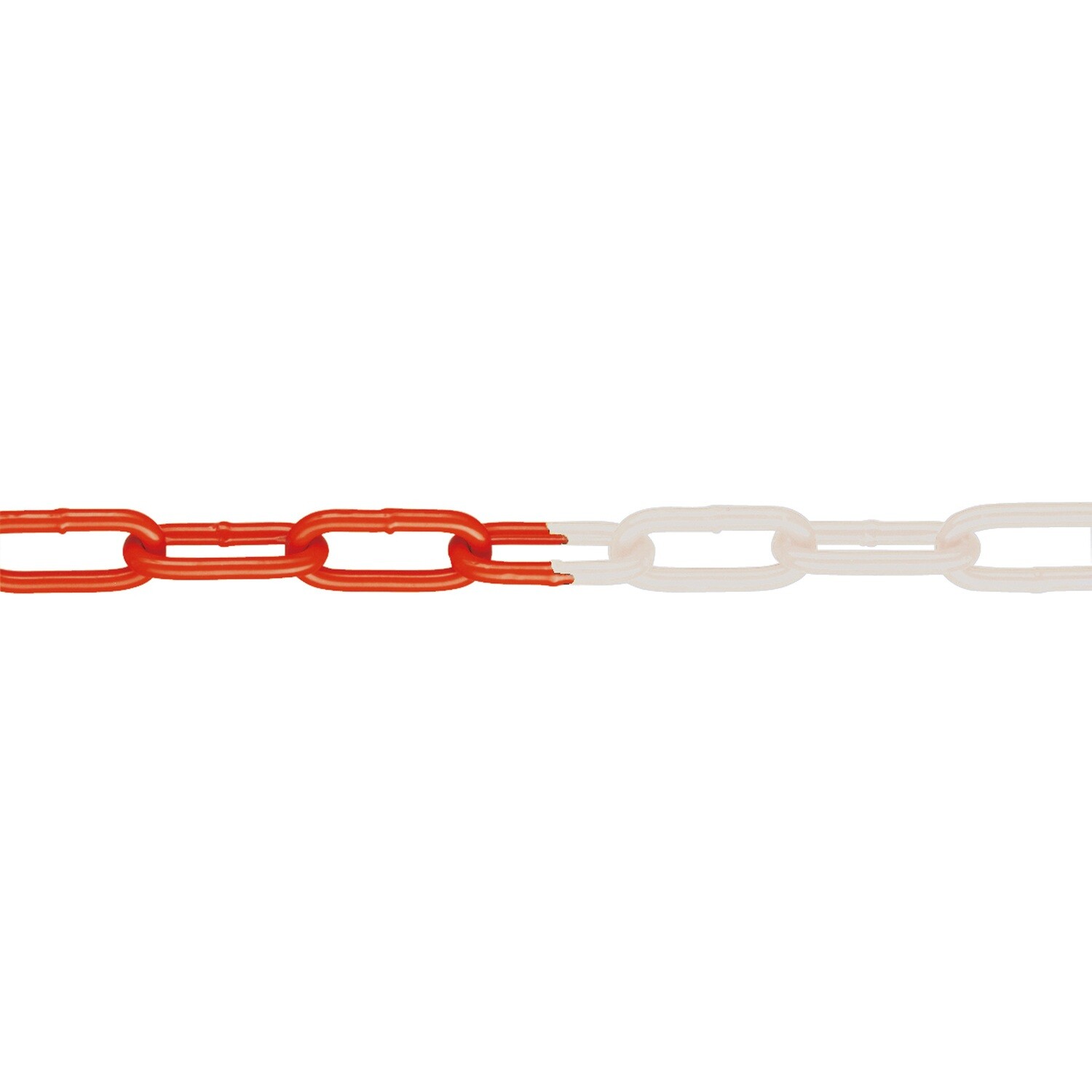 M FERRO- Signaal schakelketting 6mm 1 bundel 15m, rood/wit